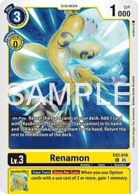 Renamon (EX2-019) (Alternate Art) - Starter Deck 22: Amethyst Mandala Advanced Deck Set - Digimon Card Game card