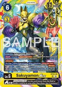 Sakuyamon ACE - Starter Deck 22: Amethyst Mandala Advanced Deck Set - Digimon Card Game card