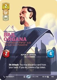 Bail Organa - Responding to Catastrophe (Prestige) - Secrets of Power - Star Wars: Unlimited card