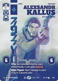 Alexsandr Kallus - With New Purpose (Prestige) - Secrets of Power - Star Wars: Unlimited card