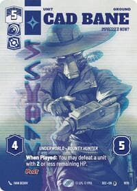 Cad Bane - Impressed Now? (Prestige) - Secrets of Power - Star Wars: Unlimited card