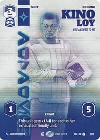 Kino Loy - You Answer to Me (Prestige) - Secrets of Power - Star Wars: Unlimited card