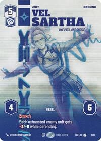 Vel Sartha - One Path, One Choice (Prestige) - Secrets of Power - Star Wars: Unlimited card
