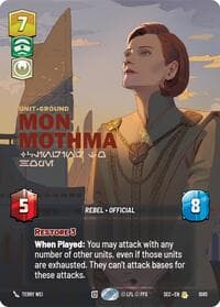 Mon Mothma - Clinging to Hope (Prestige Foil) - Secrets of Power - Star Wars: Unlimited card