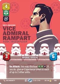 Vice Admiral Rampart - On Schedule (Prestige Foil) - Secrets of Power - Star Wars: Unlimited card