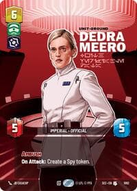 Dedra Meero - With Verifiable Data (Prestige Foil) - Secrets of Power - Star Wars: Unlimited card