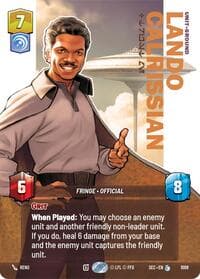 Lando Calrissian - Trust Me (Prestige Foil) - Secrets of Power - Star Wars: Unlimited card