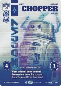 Chopper - War Hero (Prestige Foil) - Secrets of Power - Star Wars: Unlimited card