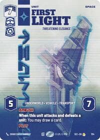 First Light - Threatening Elegance (Prestige Foil) - Secrets of Power - Star Wars: Unlimited card