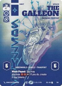 The Galleon - Marauding Pirate Ship (Prestige Foil) - Secrets of Power - Star Wars: Unlimited card
