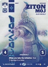 Ziton Moj - Black Sun Bully (Prestige Foil) - Secrets of Power - Star Wars: Unlimited card