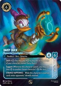 Daisy Duck - Paranormal Investigator (Store Championship Participant) - Disney Lorcana Promo Cards - Disney Lorcana card