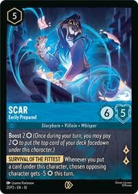 Scar - Eerily Prepared - Disney Lorcana Promo Cards - Disney Lorcana card