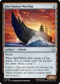 Fire Nation Warship - Avatar: The Last Airbender - Magic: The Gathering card