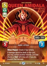 Queen Amidala - Championing Her People (Serialized) - Secrets of Power - Star Wars: Unlimited card