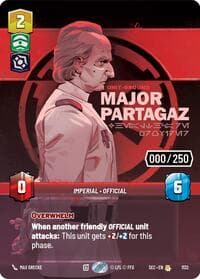 Major Partagaz - Healthcare Provider (Serialized) - Secrets of Power - Star Wars: Unlimited card