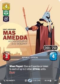 Mas Amedda - Accomplice to Power (Serialized) - Secrets of Power - Star Wars: Unlimited card