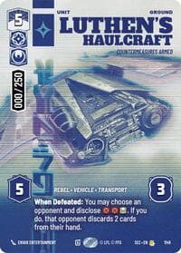 Luthen's Haulcraft - Countermeasures Armed (Serialized) - Secrets of Power - Star Wars: Unlimited card