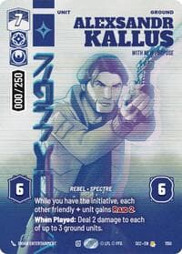 Alexsandr Kallus - With New Purpose (Serialized) - Secrets of Power - Star Wars: Unlimited card