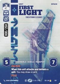 First Light - Threatening Elegance (Serialized) - Secrets of Power - Star Wars: Unlimited card