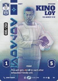 Kino Loy - You Answer to Me (Serialized) - Secrets of Power - Star Wars: Unlimited card