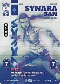 Synara San - Harboring a Secret (Serialized) - Secrets of Power - Star Wars: Unlimited card