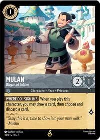 Mulan - Disguised Soldier - Disney Lorcana Promo Cards - Disney Lorcana card