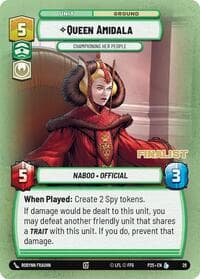 Queen Amidala - Championing Her People (Finalist) - Organized Play Promos - Star Wars: Unlimited card