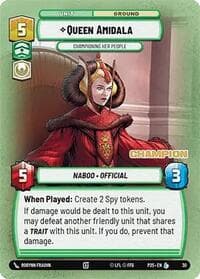 Queen Amidala - Championing Her People (Champion) - Organized Play Promos - Star Wars: Unlimited card
