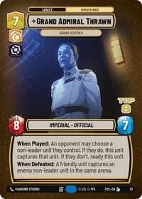Grand Admiral Thrawn - Grand Schemer (Top 8) - Organized Play Promos - Star Wars: Unlimited card