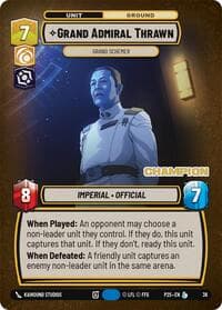 Grand Admiral Thrawn - Grand Schemer (Champion) - Organized Play Promos - Star Wars: Unlimited card