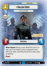 Galen Erso - You'll Never Win - Judge Promos - Star Wars: Unlimited card