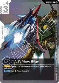 A New Sign (Newtype Challenge 2025 Mission 2) - Gundam Promotional Cards - Gundam Card Game card