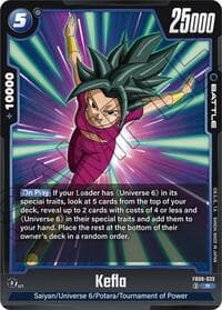 Kefla - FB08-033 - Saiyan's Pride - Dragon Ball Super: Fusion World card