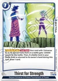Thirst for Strength - Saiyan's Pride - Dragon Ball Super: Fusion World card