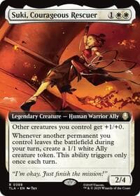 Suki, Courageous Rescuer (Extended Art) - Avatar: The Last Airbender - Magic: The Gathering card