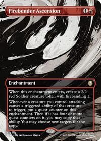 Firebender Ascension (Borderless) - Avatar: The Last Airbender - Magic: The Gathering card