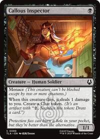 Callous Inspector - Avatar: The Last Airbender - Magic: The Gathering card