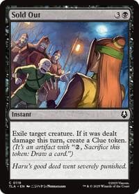 Sold Out - Avatar: The Last Airbender - Magic: The Gathering card