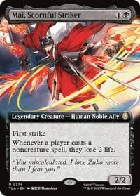 Mai, Scornful Striker (Extended Art) - Avatar: The Last Airbender - Magic: The Gathering card