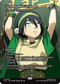 Earth Rumble Triumph - Return of the Wildspeaker (Borderless) - Avatar: The Last Airbender: Eternal-Legal - Magic: The Gathering card