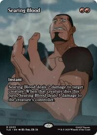 Searing Blood (Borderless) - Avatar: The Last Airbender: Eternal-Legal - Magic: The Gathering card