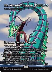 The Monstrous Serpent - Koma, Cosmos Serpent (Borderless) - Avatar: The Last Airbender: Eternal-Legal - Magic: The Gathering card