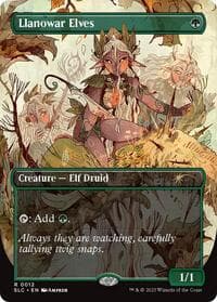 Llanowar Elves - Secret Lair Countdown Kit - Magic: The Gathering card