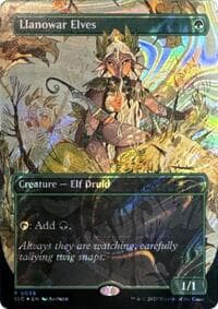Llanowar Elves (Halo Foil) - Secret Lair Countdown Kit - Magic: The Gathering card
