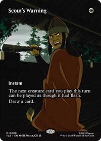 Scout's Warning (Borderless) - Avatar: The Last Airbender: Eternal-Legal - Magic: The Gathering card