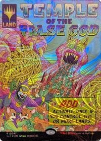 Temple of the False God (Halo Foil) - Secret Lair Countdown Kit - Magic: The Gathering card