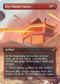 Fire Nation Turret (Borderless) - Avatar: The Last Airbender: Eternal-Legal - Magic: The Gathering card