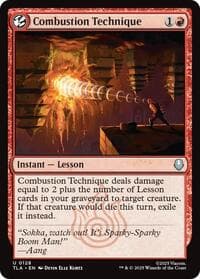 Combustion Technique - Avatar: The Last Airbender - Magic: The Gathering card