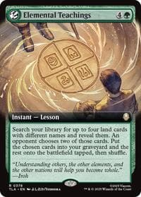 Elemental Teachings (Extended Art) - Avatar: The Last Airbender - Magic: The Gathering card